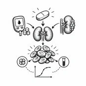 Cover image of the article: Association of Empagliflozin Therapy with the Development of Erythrocytosis in Individuals with Type 2 Diabetes and Chronic Kidney Disease (AI-generated illustration)
