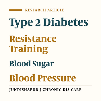 The Effect of Resistance Training on Cardio-Metabolic Factors in Males with Type 2 Diabetes