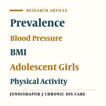 The Prevalence of Hypertension and Its Relation to Age, Body Mass Index, and Physical Activity Among High School Girls in Daniel Susa, Iran 2014
