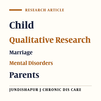 A Qualitative Study on Challenges in Marriage of the Children of Parent With Mental Illness: Gloomy Horizon