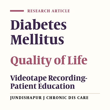 Video Training Programs and the Quality of Life of Patients With Type II Diabetes