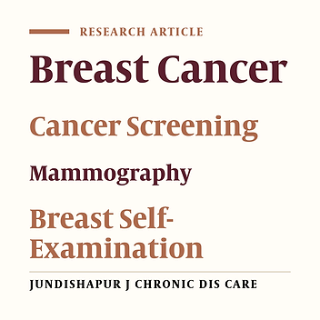 Applying the Health Belief Model in Predicting Breast Cancer Screening Behavior of Women