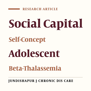 The Relationship Between Social Capital and Self-Concept in Adolescents With Thalassemia Major