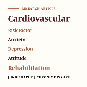 A Perceived Risk Factor May Lead to Increased Anxiety and Depression in Cardiovascular Patients