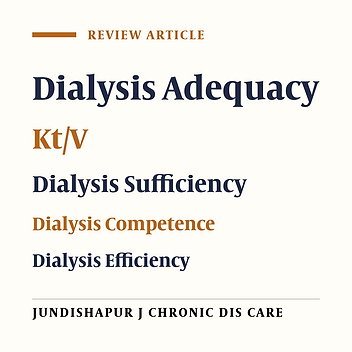 Kt/V: A Magical Formula for Dialysis Adequacy: A Critical Review