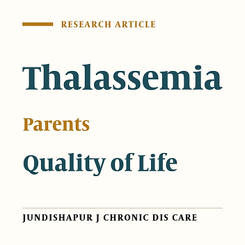 Quality of Life in Children With Thalassemia who Referred to Thalassemia Center of Shafa Hospital
