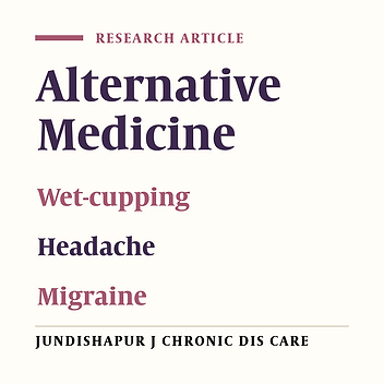 The Effects of Wet-Cupping on Intensity of Headache in Migraine Sufferers