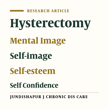 Women Mental Imaginational Survey on Their own Undergone Hysterectomy Surgery in 2012