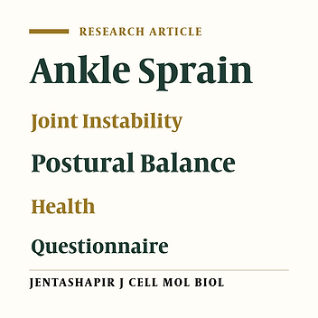 The Correlation Between Self-Reported Instability, Balance and Health Status in Individuals with Chronic Functional Ankle Instability