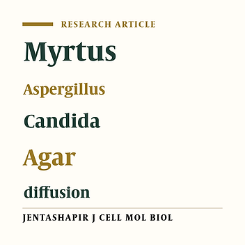 Antifungal Efficacy of Myrtus communis Linn