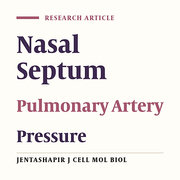 Determination of the Effect of Nasal Septoplasty on Pulmonary Artery Pressure in Patients with Deviated Nasal Septum