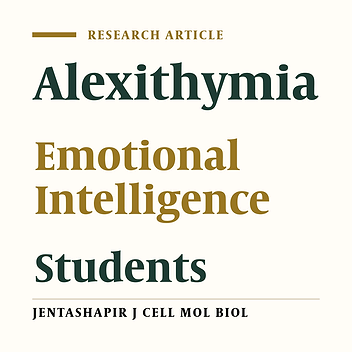 Effectiveness of Emotional Intelligence Training on Alexithymia of Male Students