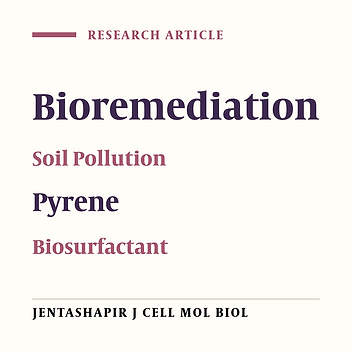 Bioremediation of Pyrene-Contaminated Soils Using Biosurfactant