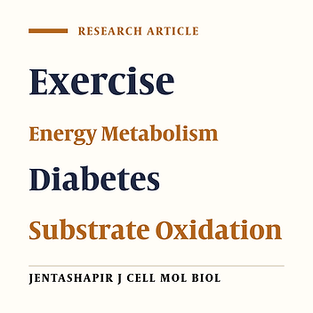 Comparison of Substrate Oxidation and Energy Expenditure During Acute Aerobic Exercise With Moderate and High Intensity in Patients With Type 2 Diabetes