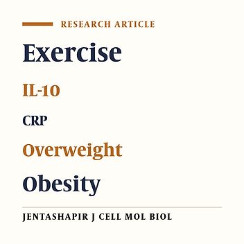 The Effect of an Eight-Week Rope Skipping Exercise Program on Interleukin-10 and C-Reactive Protein in Overweight and Obese Adolescents