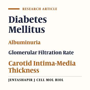 Association of Microalbuminuria and Estimated Glomerular Filtration Rate With Carotid Intima-Media Thickness in Patients With Type 2 Diabetes Mellitus