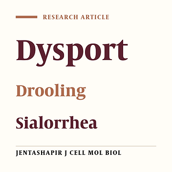 The Effect of Botulinum Toxin on the Amount of Sialorrhea in Patients With Neurologic Diseases