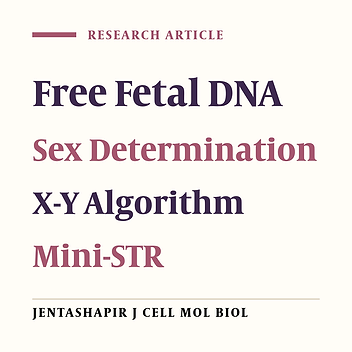 Algorithm-Based Fetal Gender Determination Using X and Y Mini-Short Tandem Repeats at Early Gestational Ages