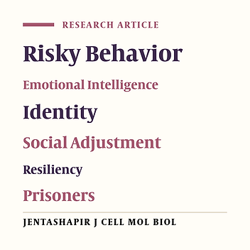 Emotional Intelligence and Identity Style as Risk Factors for High-Risk Behavior in Prisoners: The Mediating Role of Resiliency and Social Adjustment
