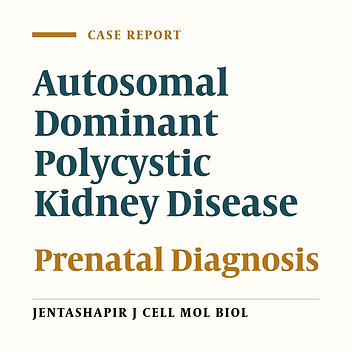 Diagnosis of Autosomal Dominant Polycystic Kidney Disease in the Uterus and Follow up in a Two-Month Old Infant: A Case Report