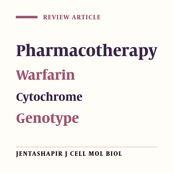 Review of Warfarin; A Cytochrome P450 Metabolizing Drug, in Clinical Practice