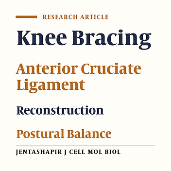 The Effects of Functional Knee Brace on Postural Control in Patients Who Underwent Anterior Cruciate Ligament Reconstruction