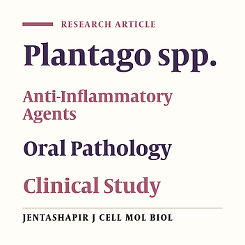 Experimental and Clinical Evaluation of Plantago australis Extract as an Anti-Inflammatory Agent to Treat Oral Pathologies