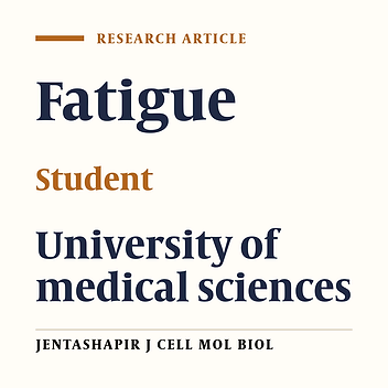 A comparison on the rate and severity of fatigue in male and female students of Jiroft University of Medical Sciences and presenting appropriate solutions