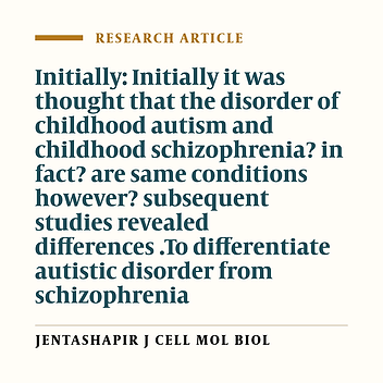 Suspected to schizophrenia with disorganized behavior in autistic child