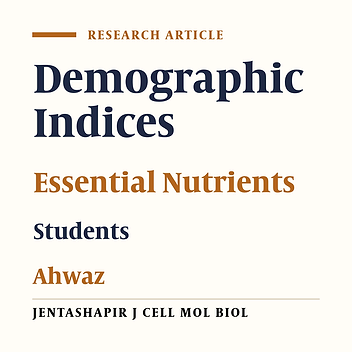 The relation between demographic indexes and nutrient-intake pattern among first