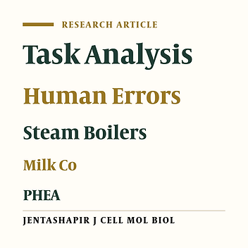 Prediction and analysis of human errors on the Boiler operator using PHEA method: A case study in dairy industry
