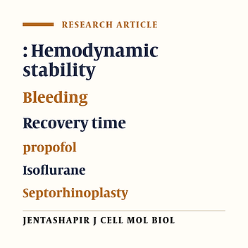 Comparison of hemodynamic stability, bleeding, and vomiting in propofol-remifentanil and isoflurane-remifentanil techniques in septorhinoplasty surgery