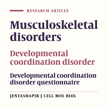 A comparison between prevalence and severity of postural abnormalities in children with developmental coordination disorder and healthy