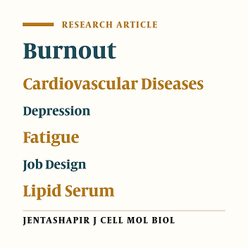 Job design impact on plasma lipid level, depression, job burnout, employee fatigue and workload in workers from Isfahan province Gas Distribution Company