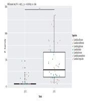 Phenotypic and Genotypic Characterization of Intestinal Candida spp.  in Tunisia