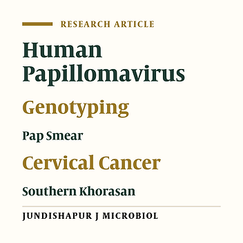 The Frequency and Typing of Human Papilloma Virus Among Women with Normal and Abnormal Cytology in Southern Khorasan, Eastern Iran