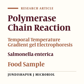 Development of a Polymerase Chain Reaction-Temporal Temperature Gradient Gel Electrophoresis Assay for Identification of Salmonella enterica Subspecies enterica Using a Hypothetical Non-specific Endonucleas S. entericae Gene Sequence