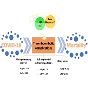 Association of Clinical and Laboratory Findings in COVID-19 Patients with Thromboembolic Complications