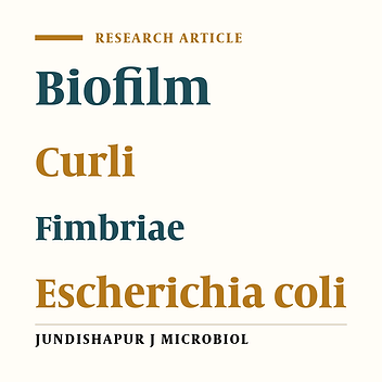 Cover image of the article: Survey on Biofilm Production and Presence of Attachment Factors in Human Uropathogenic Strains of Escherichia coli