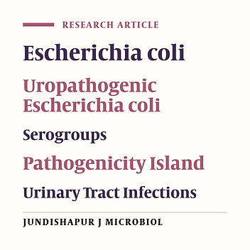 Serogroup and Pathogenicity Island Marker Distributions Among Uropathogenic Escherichia coli Isolates in Rasht, Iran