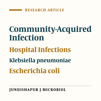 Genetic Determinants of Antibiotic Resistance in Hospital and Community Isolates of Klebsiella pneumoniae and Escherichia coli