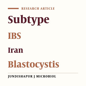 Comparative Prevalence of Blastocystis in Patients with the Irritable Bowel Syndrome and Healthy Individuals: A Case Control Study