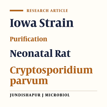 Neonatal Rat; A Suitable Animal Model for Experimental Cryptosporidiosis