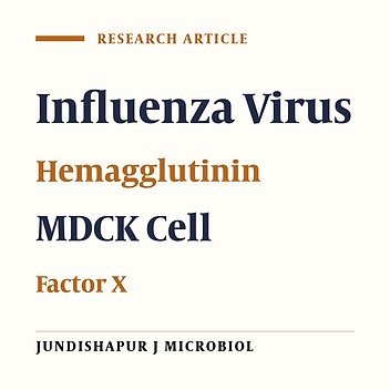 Establishment of MDCK/FX Cell for Efficient Replication of Influenza Viruses