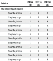 Antimicrobial Susceptibility of Oral Actinomycetes from HIV-Infected Patients