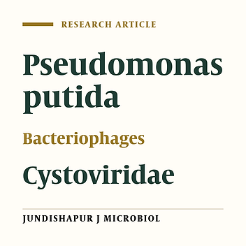Screening of Novel Bacteriophage Infection in Pseudomonas putida Isolated From Potato Disease