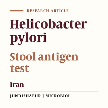 Prevalence of Helicobacter pylori Infection evaluated by Stool antigen test in Khuzestan Province since September to October 2009, south-west of Iran: a population based study
