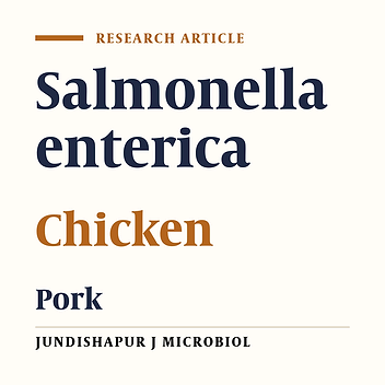 Antimicrobial Resistance in Salmonella enterica Isolated From Pork, Chicken, and Vegetables in Southern Thailand
