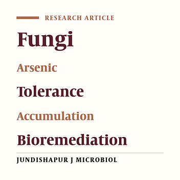 Trivalent Arsenic Tolerance and Accumulation in Two Facultative Marine Fungi