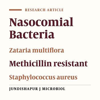 A Study of the Effect of Zataria multiflora Extract on Methicillin Resistant Staphylococcus aureus